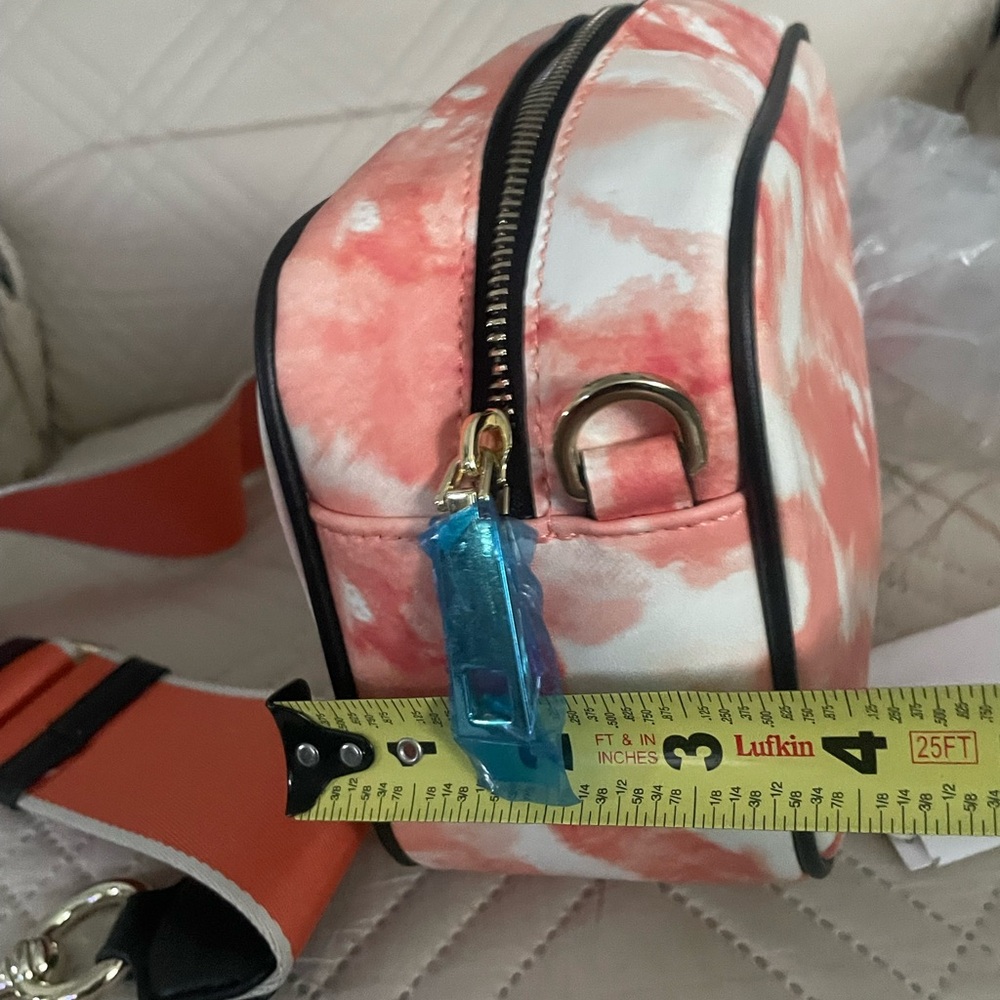 Stylish Orange and White Women's Crossbody Bag